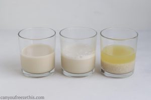 Almond milk frozen comparison