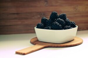Handful of blackberries