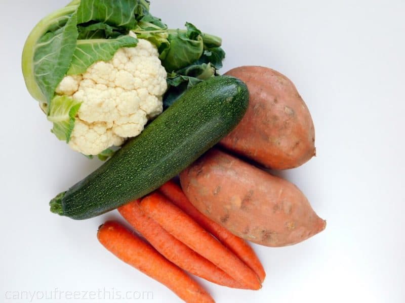 Courgettes et autres légumes