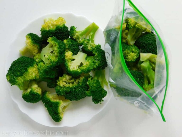 Draining broccoli