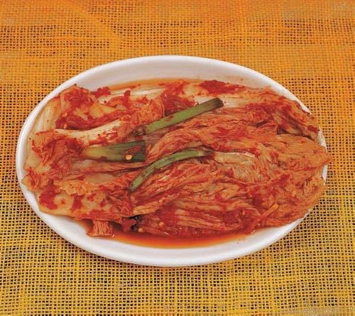 Kimchi sur assiette