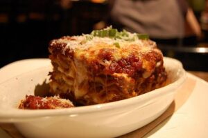 Slice of lasagna